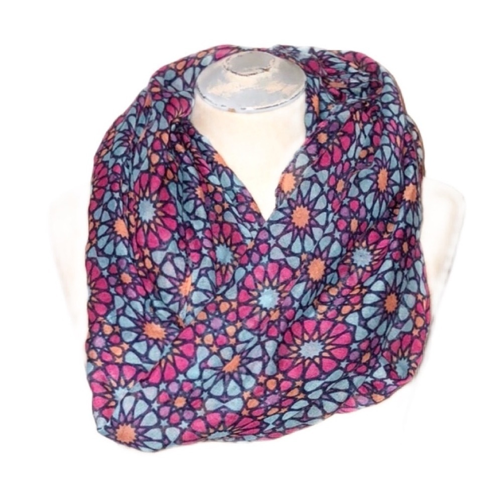 Infinity floral scarf
